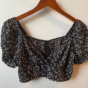 Shein 2pc set cropped top and skirt